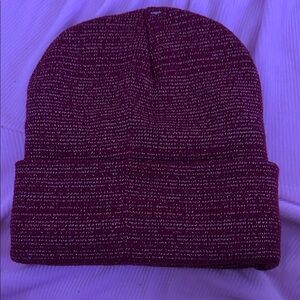 Elegant Burgundy Knit Beanie